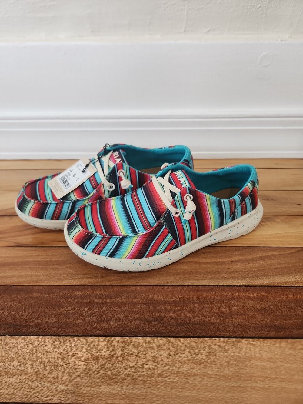 Ariat Hilo Striking Serape Women's 7.5 B Multicolor Southwest Slip On Shoes NWT